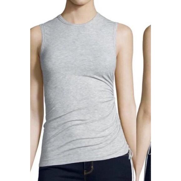 Theory Size S Women's Rimaeya Tie Side Ribbed Knit Tank Top In Pink Sleeveless - Picture 1 of 5